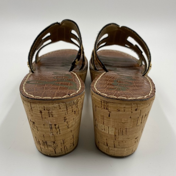 Sam Edelman leopard cork wedges size 8.5 - Picture 2 of 6